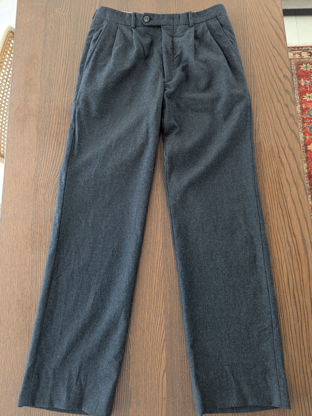 Vintage YSL menswear 100% Wool, Made In Korea, Dark Navy Bleu